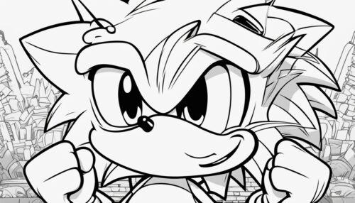 Sonic Coloring Pages 