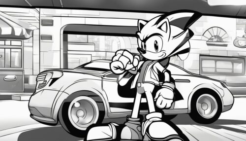Sonic Coloring Pages 