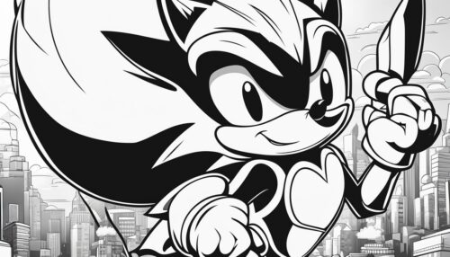 Sonic Coloring Pages 