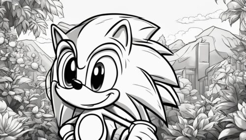 Sonic Coloring Pages 
