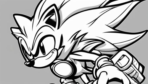 Sonic Coloring Pages 