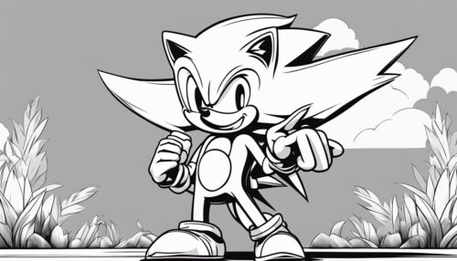 Sonic Coloring Pages 