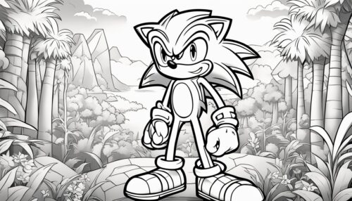 Sonic Coloring Pages 