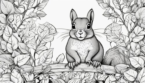 Squirrel Coloring Page