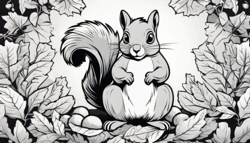 Squirrel Coloring Page