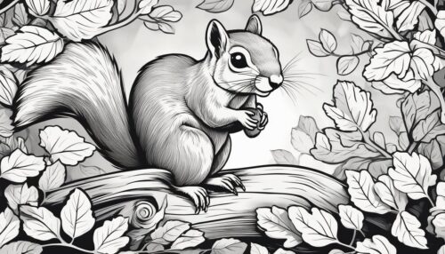 Squirrel Coloring Page