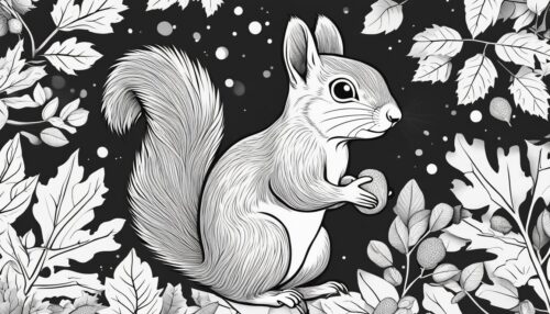 Squirrel Coloring Page