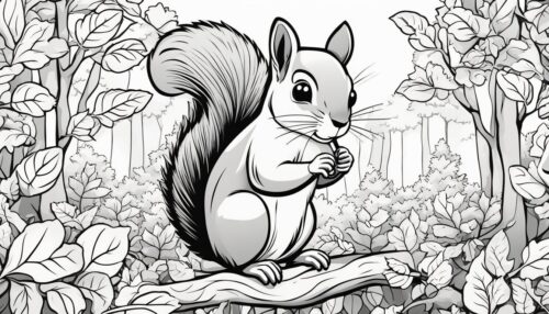 Squirrel Coloring Page