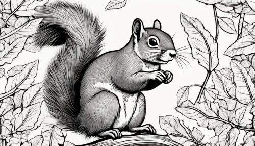 Squirrel Coloring Page