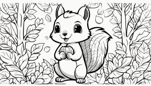 Squirrel Coloring Page