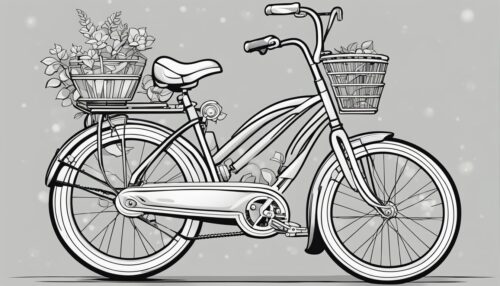 Bicycle Coloring Pages
