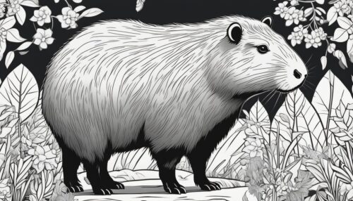 Capybara Coloring Pages