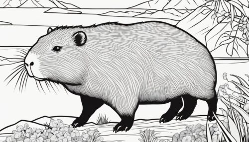 Capybara Coloring Pages
