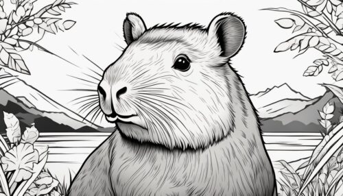 Capybara Coloring Pages
