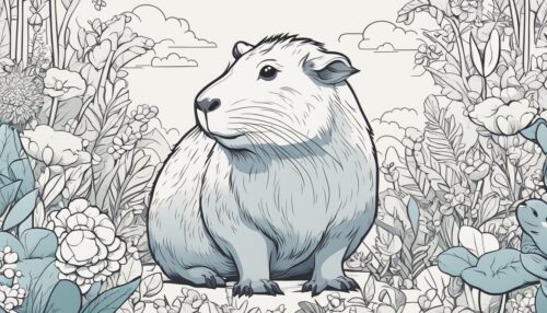 Capybara Coloring Pages