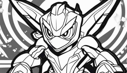 Greninja Coloring Pages