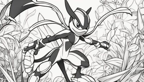 Greninja Coloring Pages