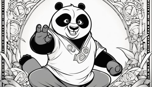 Kung Fu Panda 4 Coloring Pages