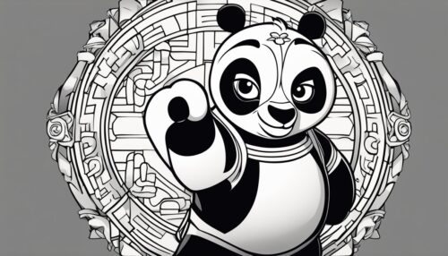 Kung Fu Panda 4 Coloring Pages