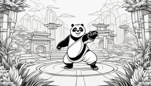 Kung Fu Panda 4 Coloring Pages