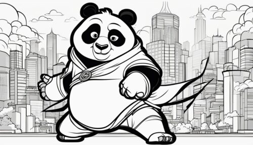 Kung Fu Panda 4 Coloring Pages