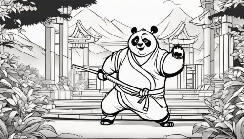 Kung Fu Panda 4 Coloring Pages