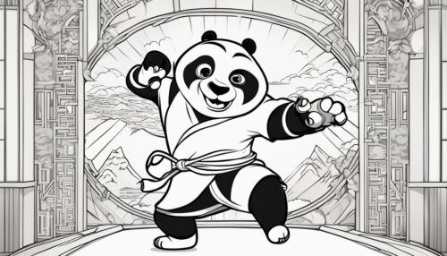 Kung Fu Panda 4 Coloring Pages