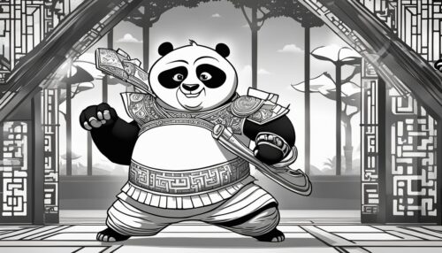 Kung Fu Panda 4 Coloring Pages
