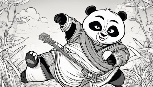 Kung Fu Panda 4 Coloring Pages