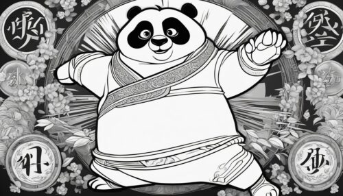 Kung Fu Panda 4 Coloring Pages