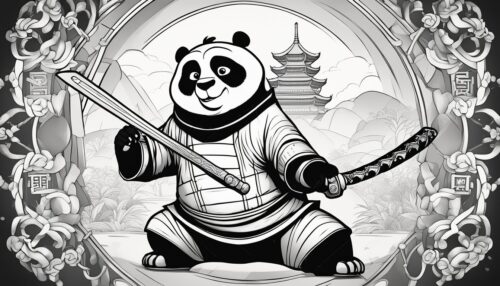 Kung Fu Panda 4 Coloring Pages