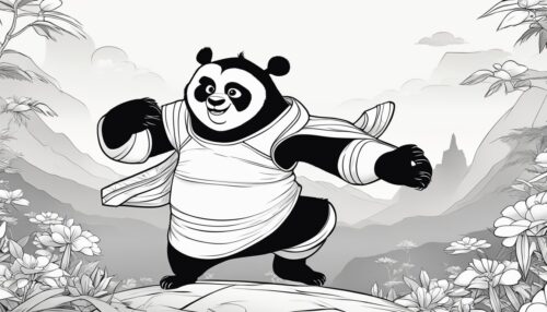 Kung Fu Panda 4 Coloring Pages