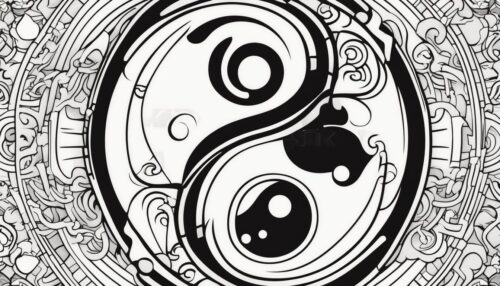 Yin Yang Coloring Pages